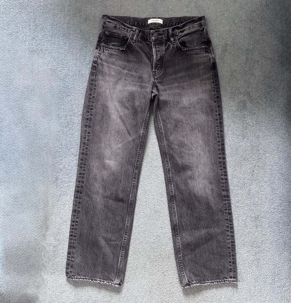 Moussy Vintage Jeans Size 26 Faded Black Straight Leg Denim